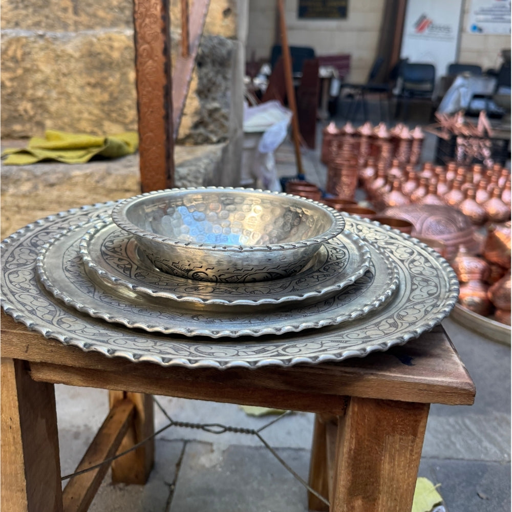 4-teiliges Kupfer-Geschirrset