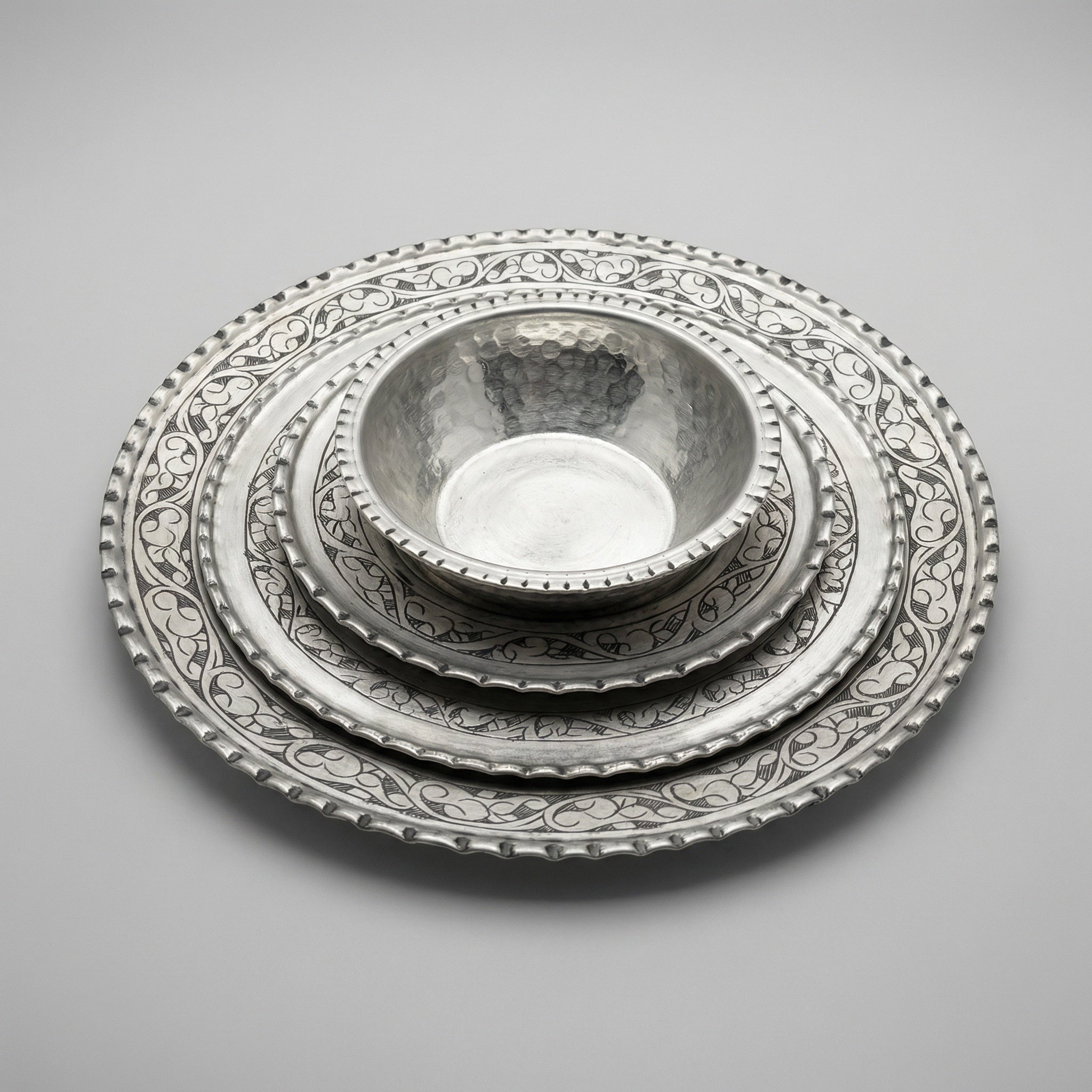 4-teiliges Kupfer-Geschirrset