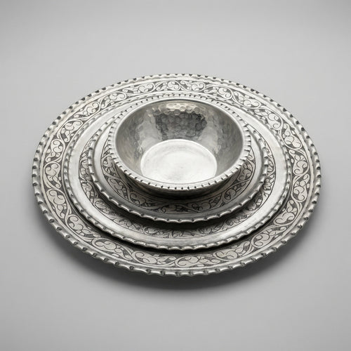 4-teiliges Kupfer-Geschirrset